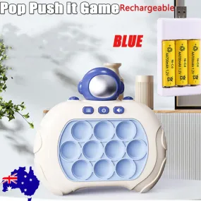 4 Modes Sound Light Whack-a-Mole Game for Kids - Blue