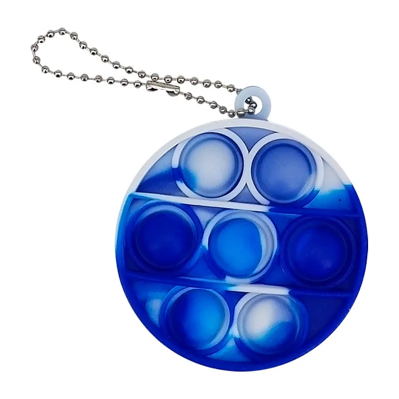 6pcs Mini Push pop Bubble Sensory Fidget Toys, Mini pop Toys pop Keychain,