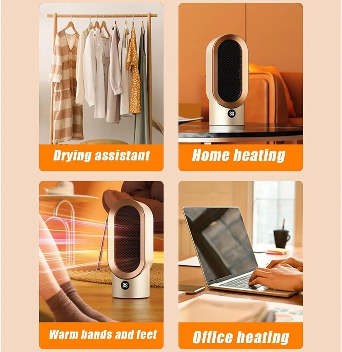 Airwave Portable Electric Fan Heater