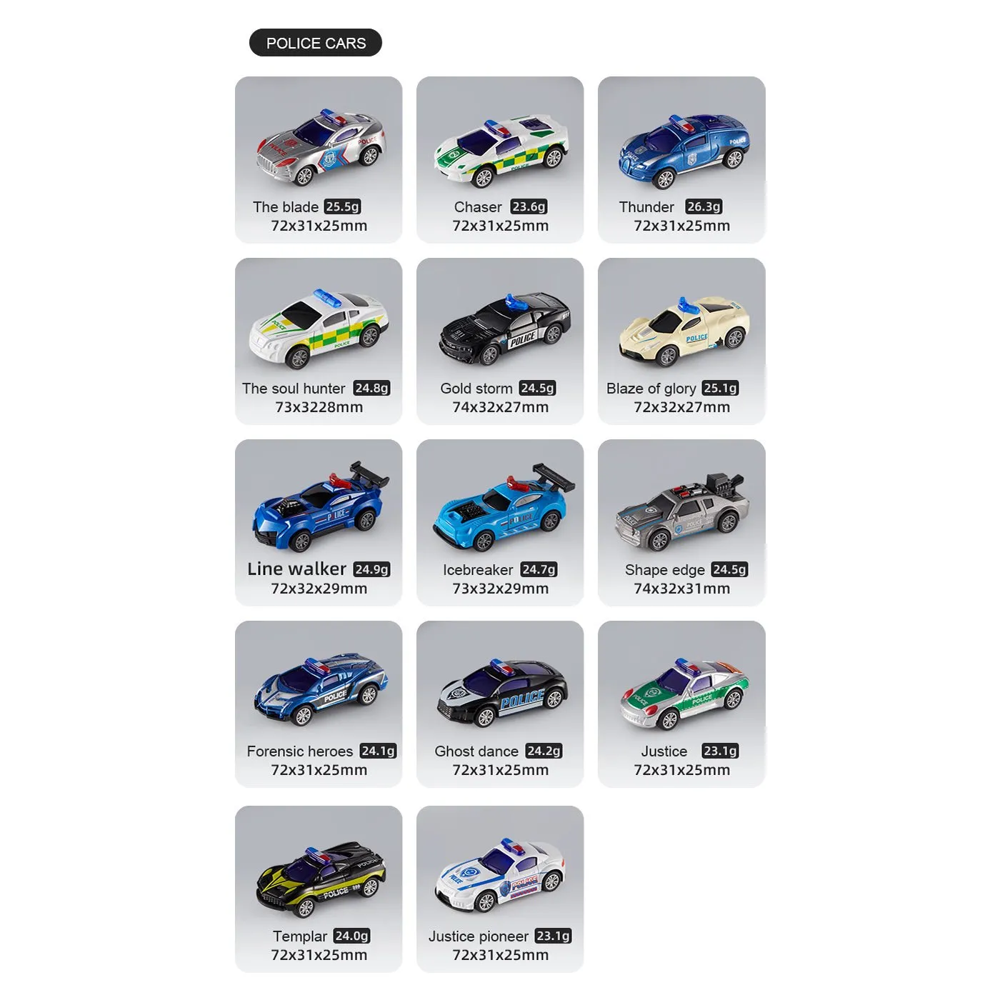 Alloy Classic Pullback Racing Cars 50pcs