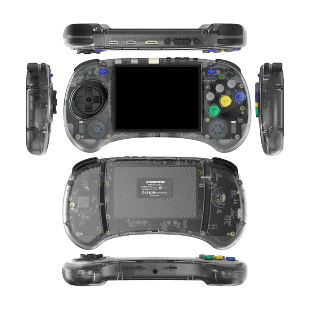 Anbernic RG ARC-S 1GB/16GB Portable Game Console Cortex-A55 RK3566 Transparent Black