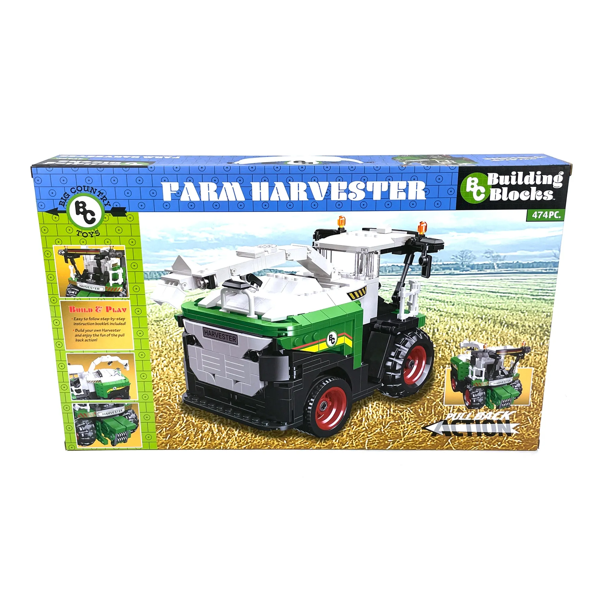 BC Building Blocks 474-Piece Farm Harvester