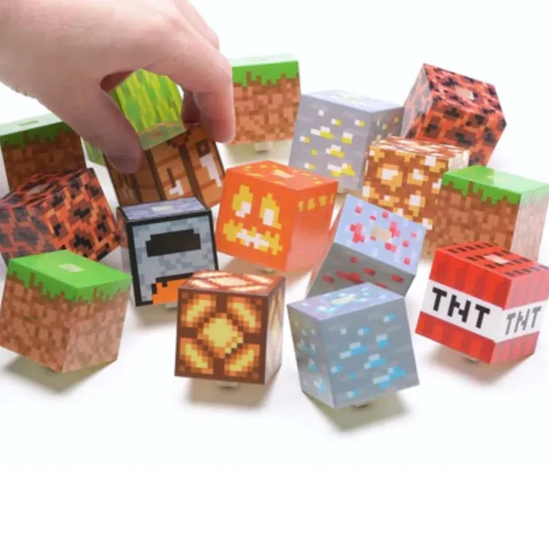 Beautiful Lighting Building Blocks -16 Rearrangeable Light Blocks and Bedrock Base