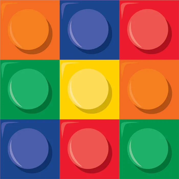 Bulk Block Party Beverage Napkins (192 per Case)