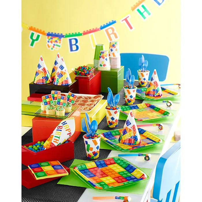 Bulk Block Party Beverage Napkins (192 per Case)