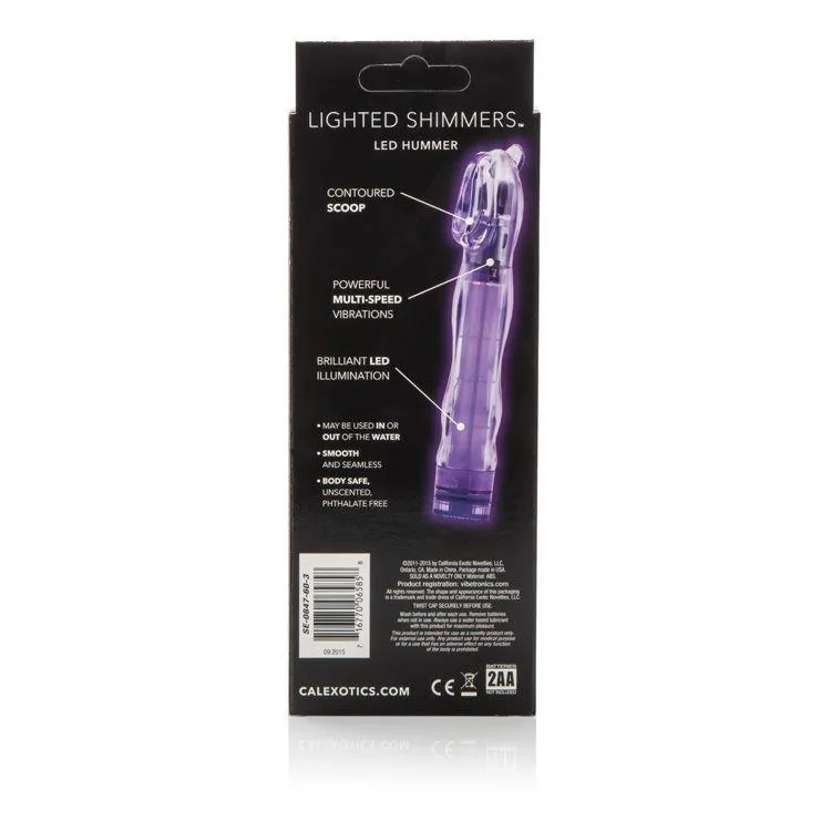 California Exotics - Lighted Shimmers LED Hummer Clit Massager (Purple)