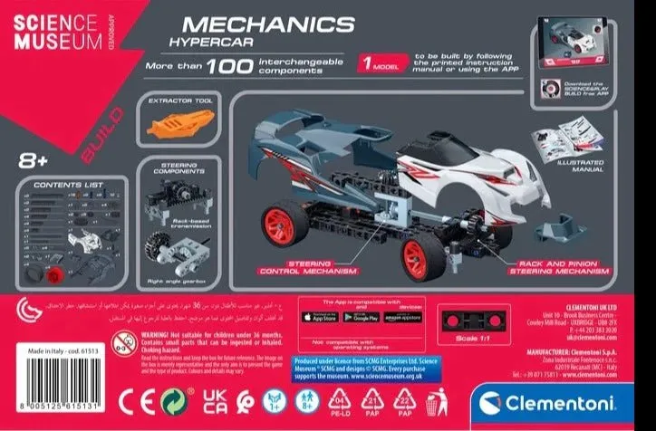 Clementoni - STEM Hypercar Building Toy