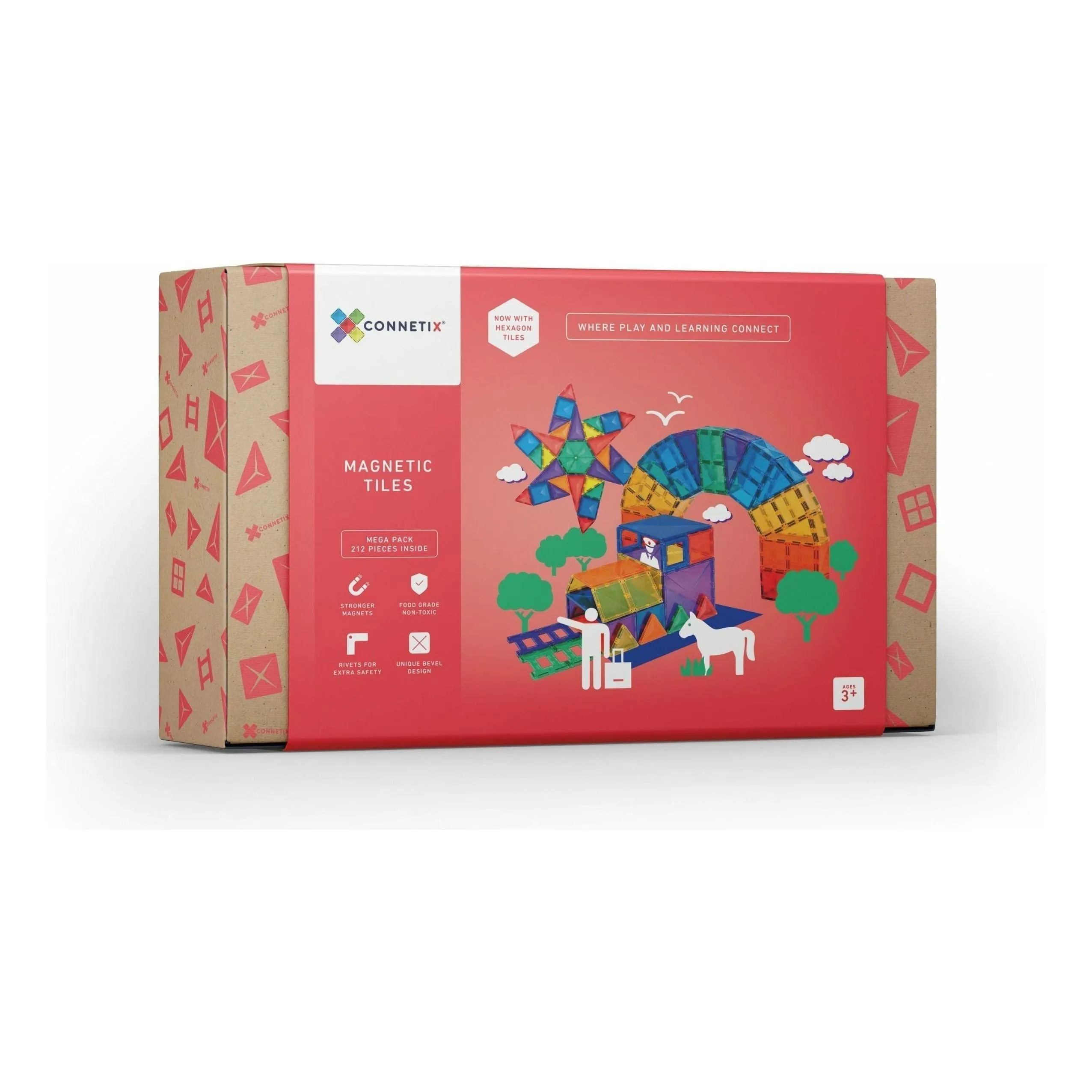 Connetix - Mega Pack 212 New Triangles (Ships in one week)