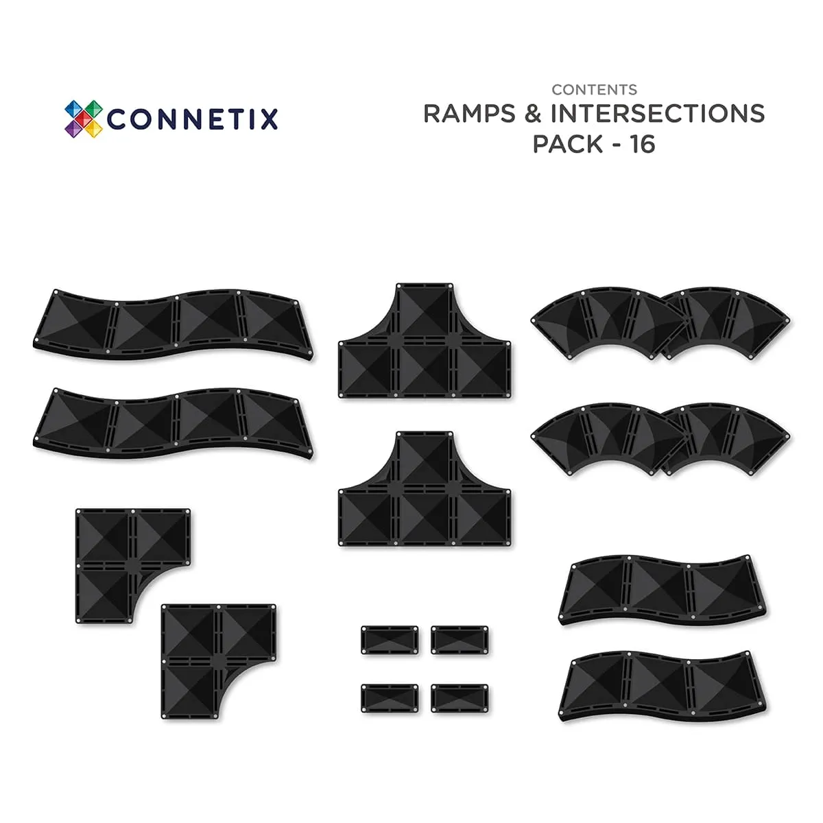 Connetix Ramps and Intersections Pack (16 pc)