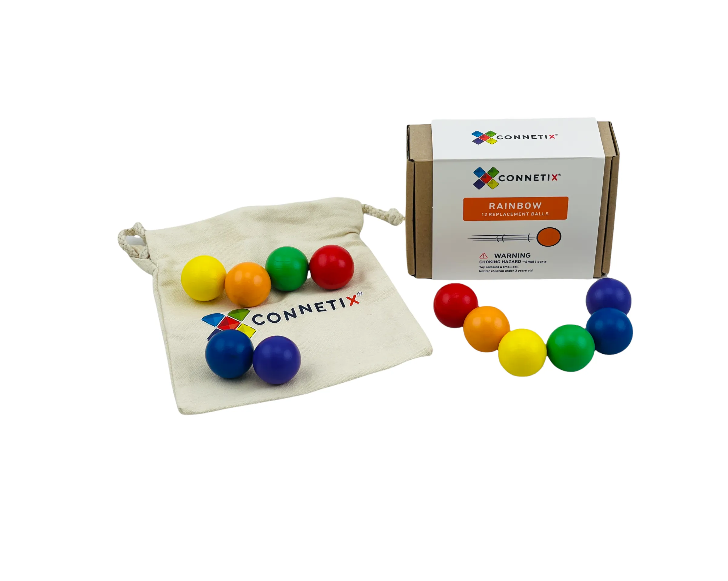 Connetix Replacement Ball Pack - Rainbow