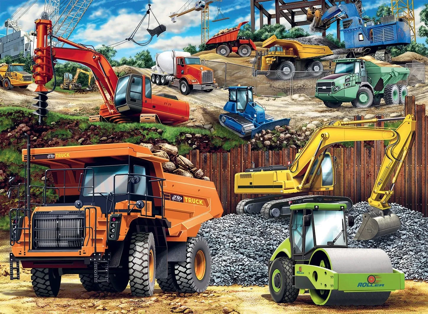 Construction Vehicles 100 pc Puzzle