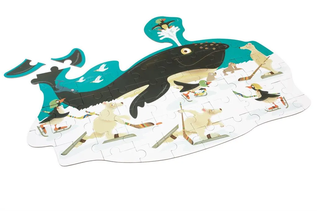 Contour Puzzle Whale 60pc