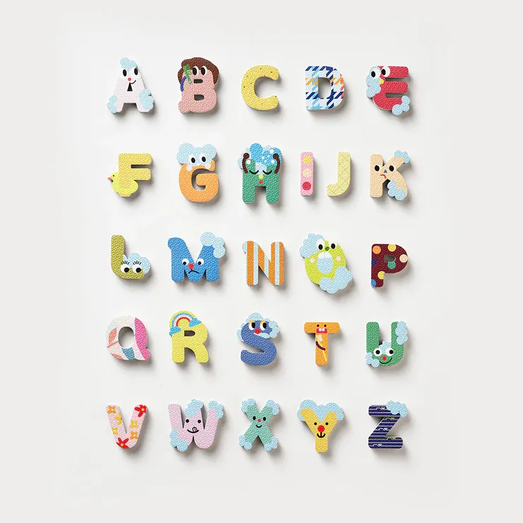 Creative Bath Toy Set (Bath Stickers   Poster) - Alphabet