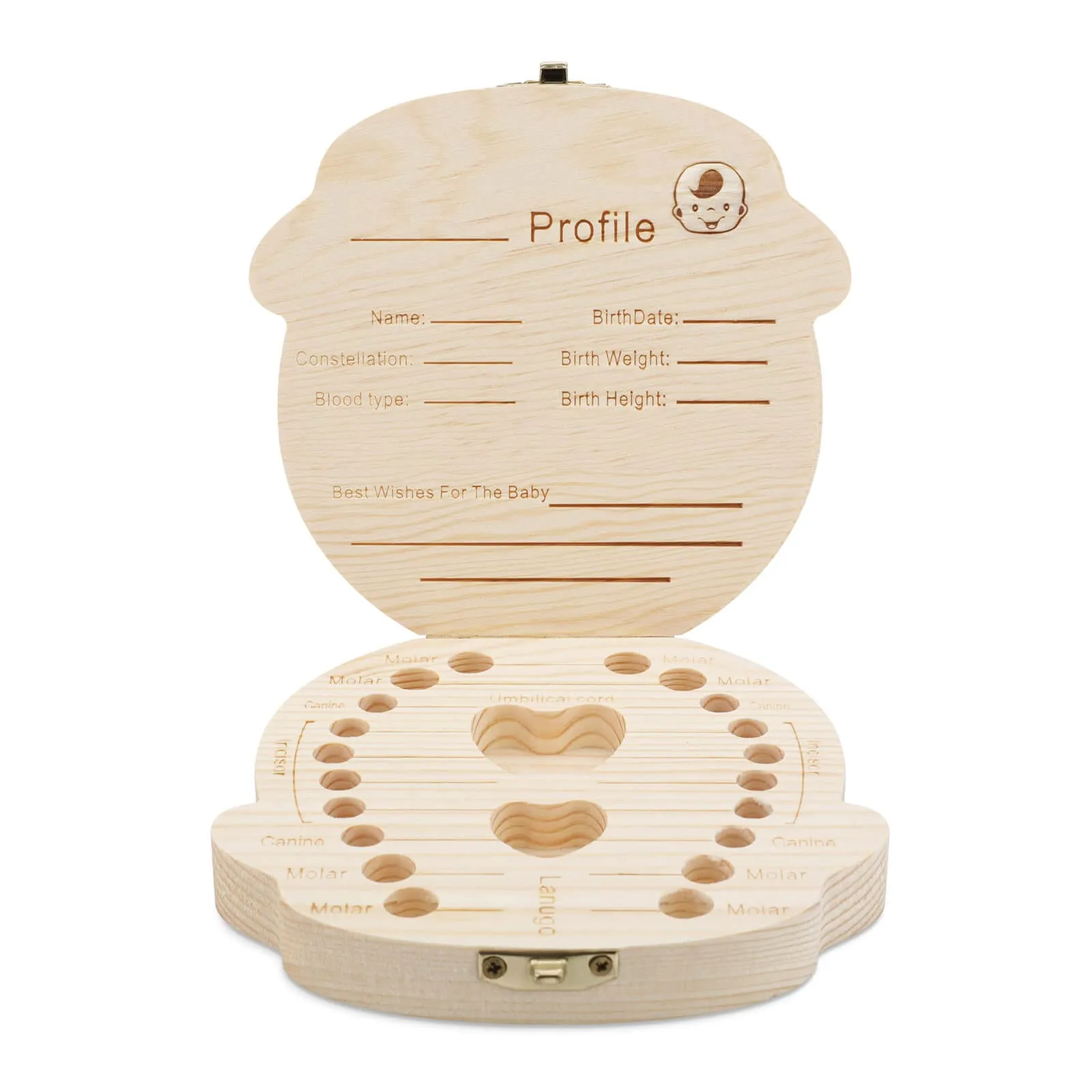 Custom Baby Name Little Turtle Children's Wooden Tooth Box