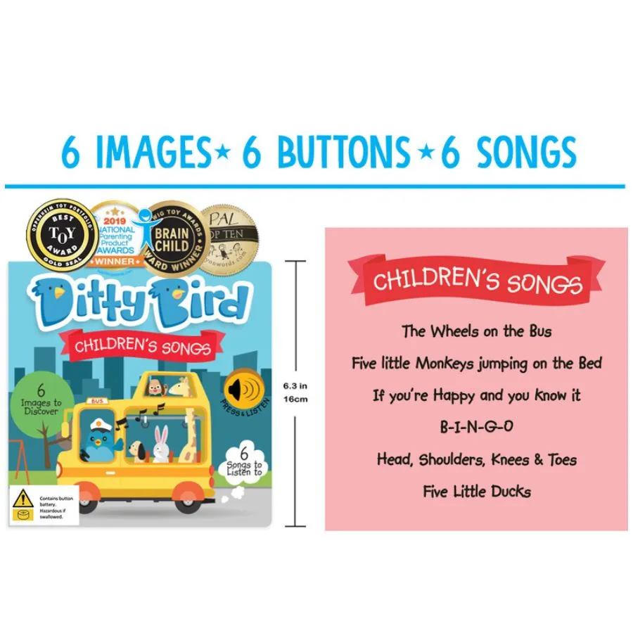 Ditty Bird - Children's Songs Board Book