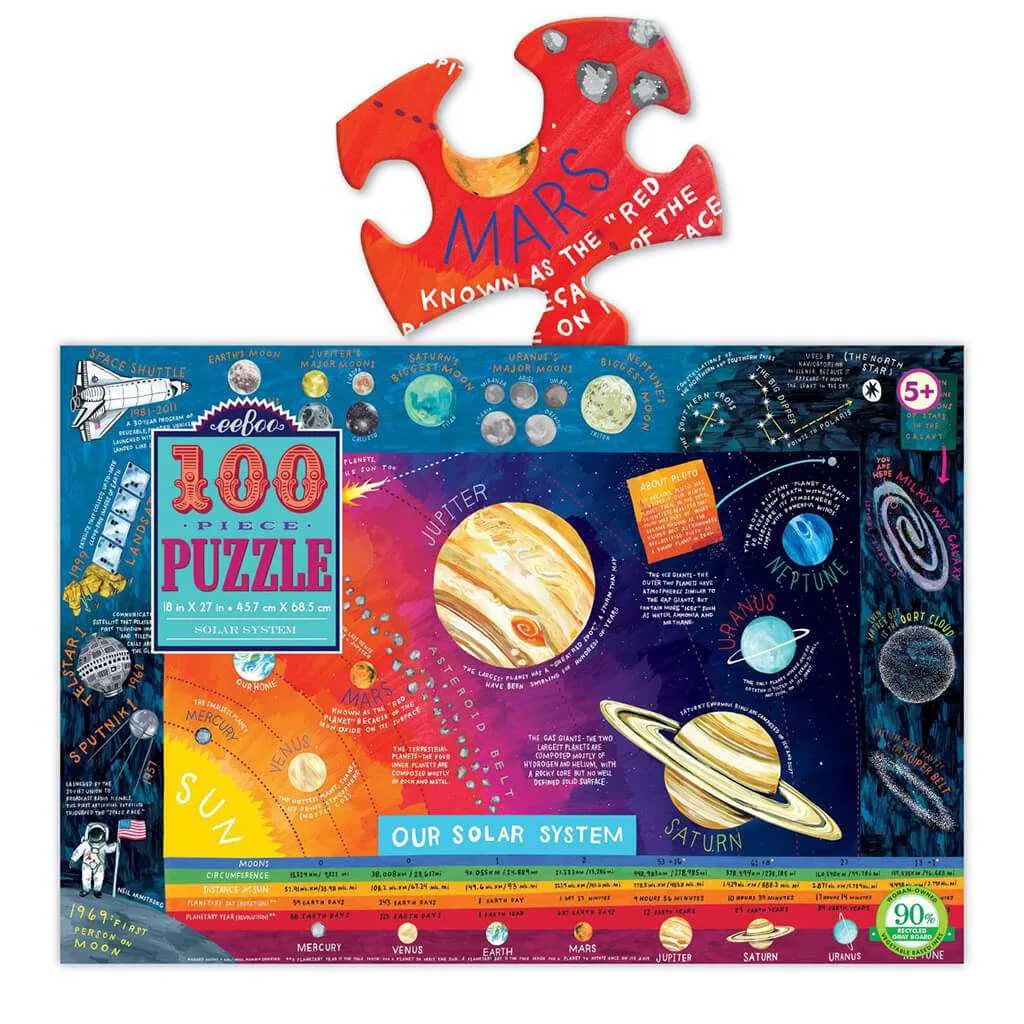 eeBoo Solar System - 100 piece puzzle