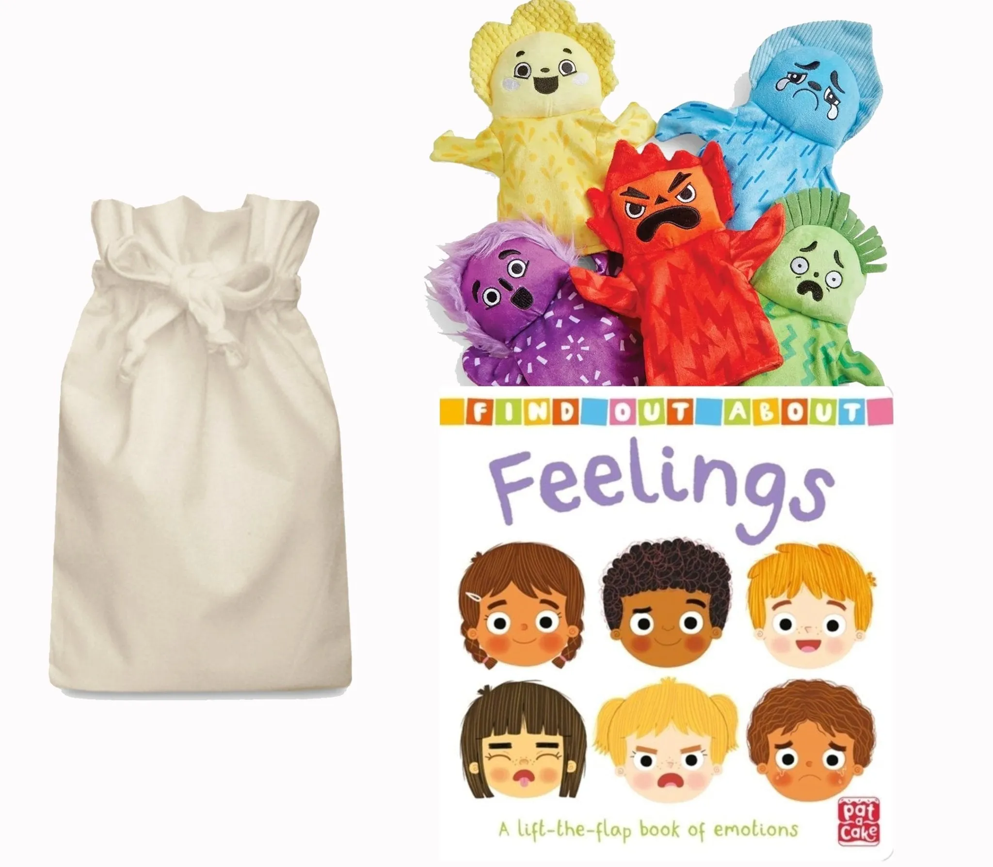 Emotions Sensory Puppet Story Sack with Hand Puppets