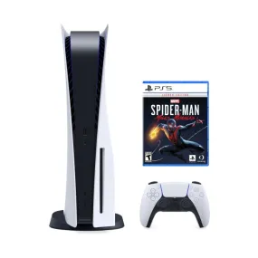 Game console Sony Playstation 5 Console Standard Edition   game Marvel's Spider-Man: Miles Morales, 825 GB, white