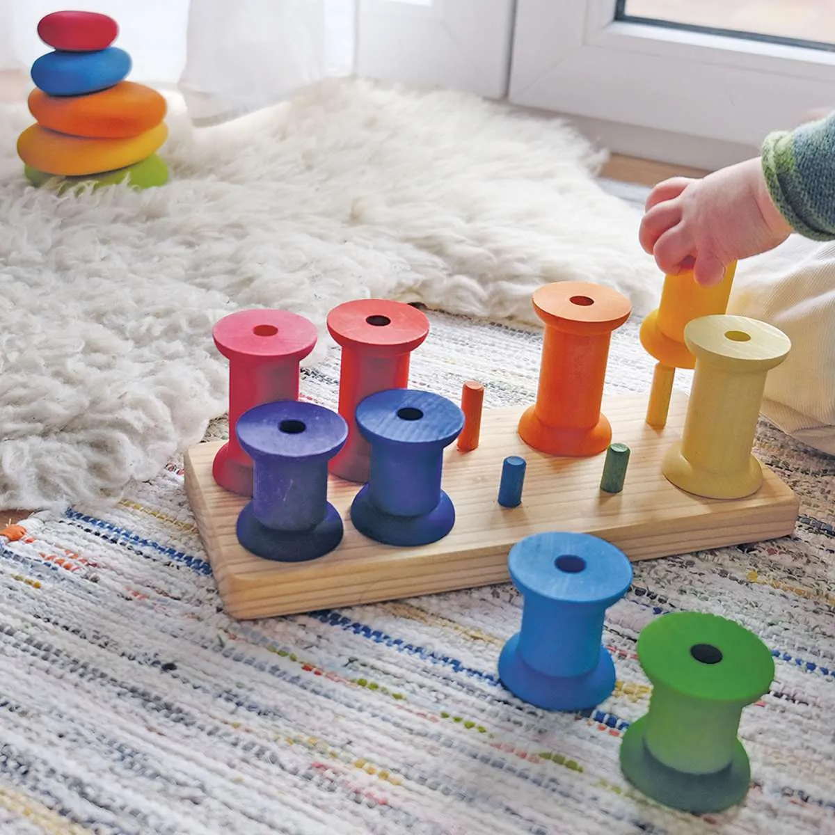 Grimms Large Bobbins on a Stand