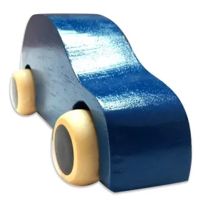 Handmade Non Toxic Channapatna Wooden Toy - Blue Car