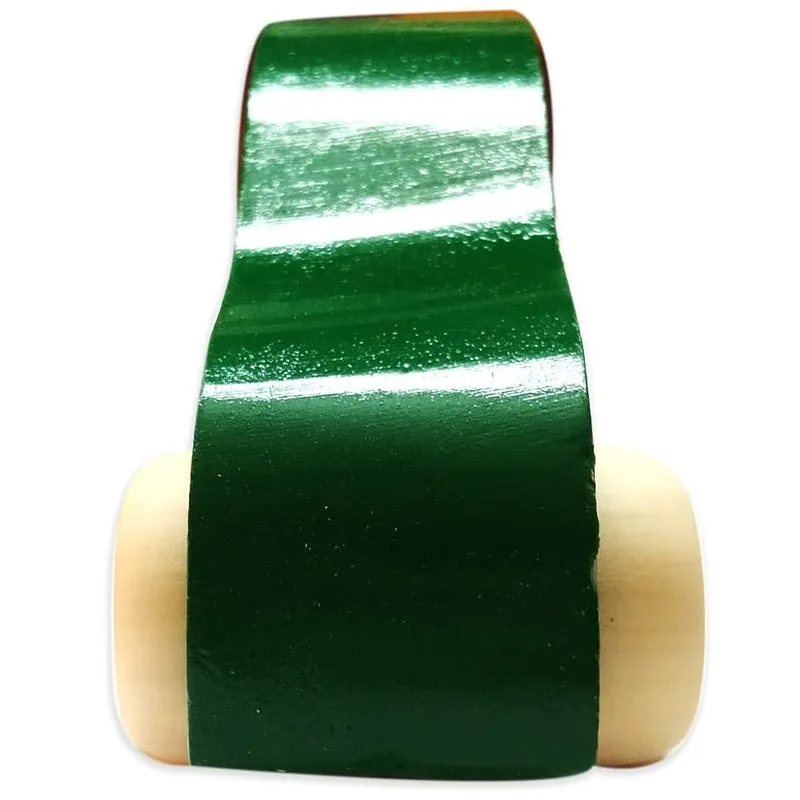 Handmade Non Toxic Channapatna Wooden Toy - Green Car