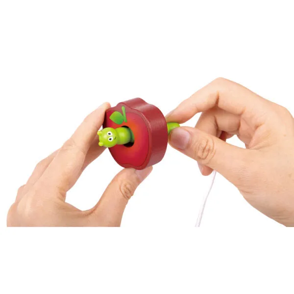 Hape caterpillar fruit feast lacing set