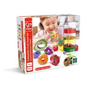 Hape caterpillar fruit feast lacing set