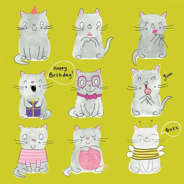 Happy Birthday - Kittens