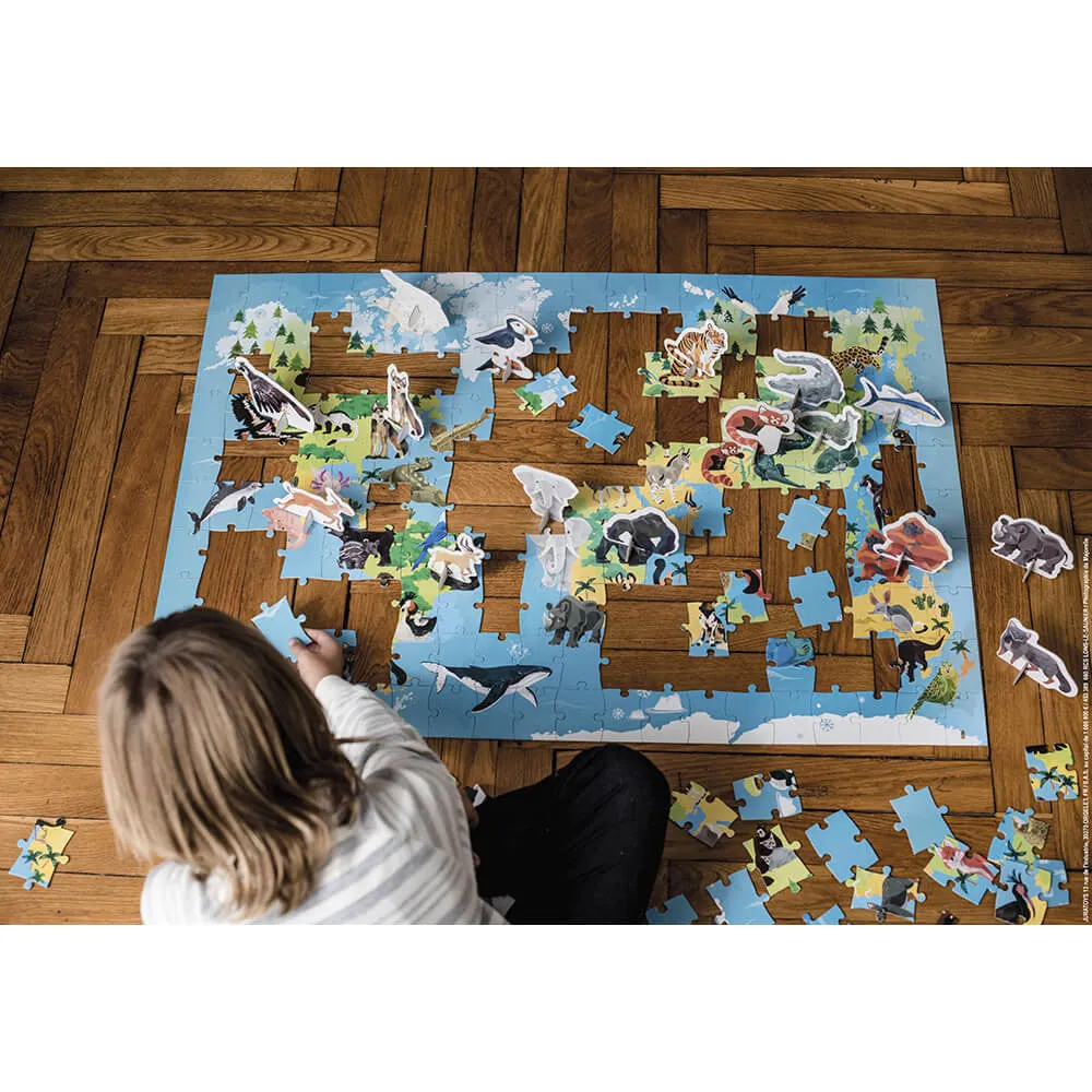Janod Education Puzzle - Endangered Animals
