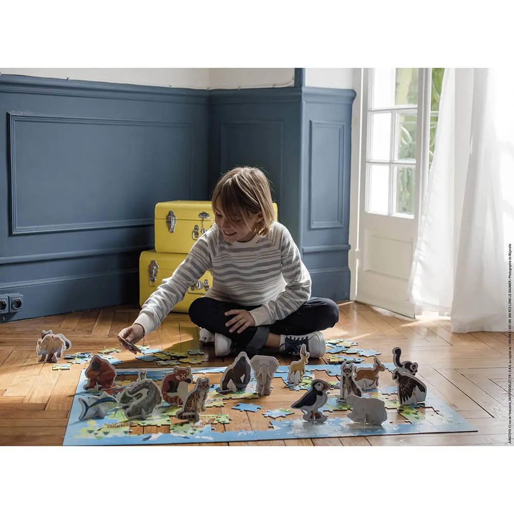 Janod Education Puzzle - Endangered Animals