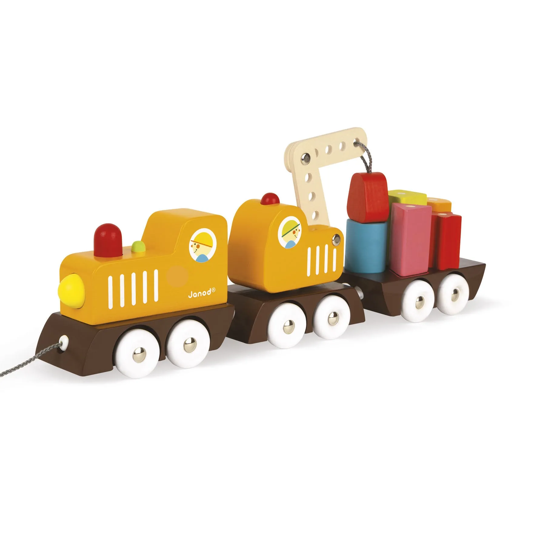 Janod Multi Colors Crane Train