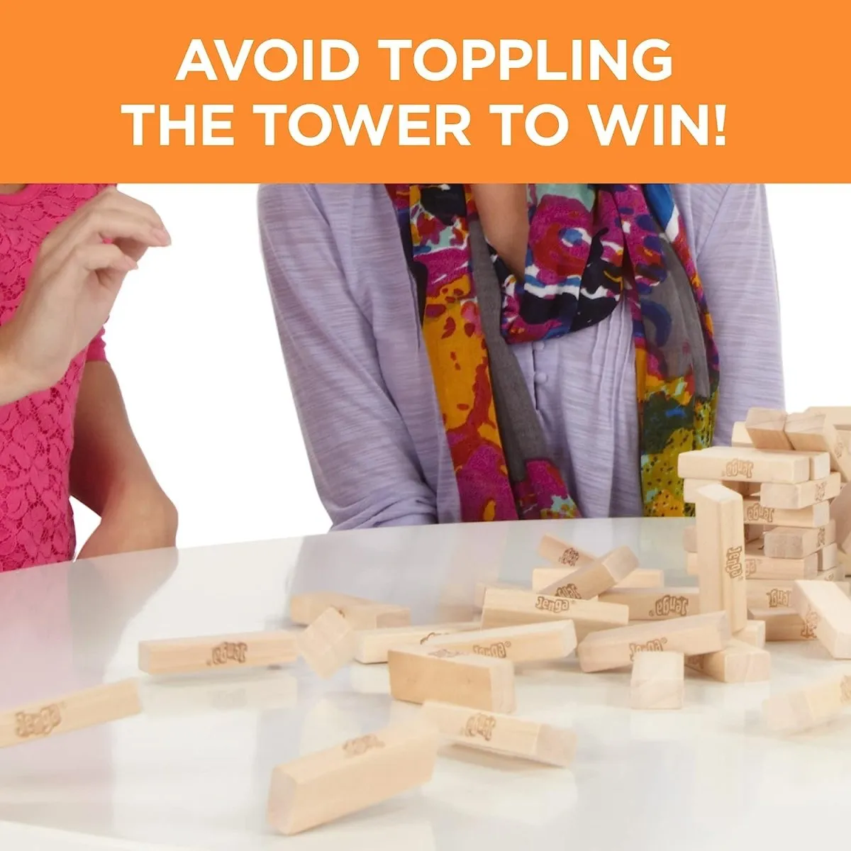 Jumbo Jenga Classic Wooden Blocks Stacking Tumbling Tower