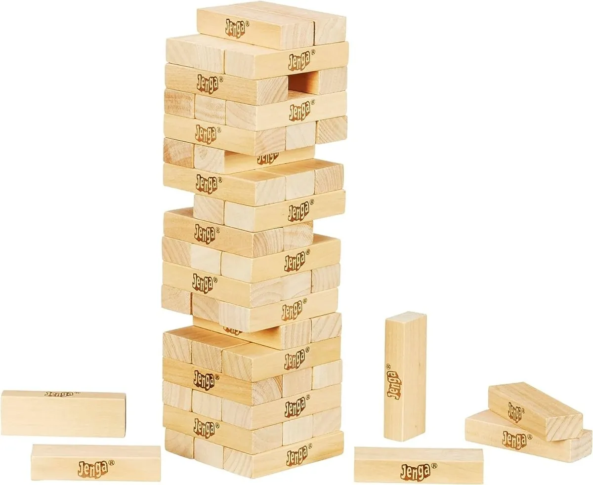 Jumbo Jenga Classic Wooden Blocks Stacking Tumbling Tower