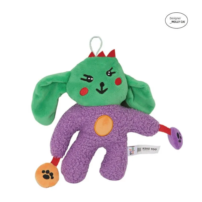KEKE-TOO Plush Squeaky Keychain&Pet Toy