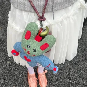 KEKE-TOO Plush Squeaky Keychain&Pet Toy