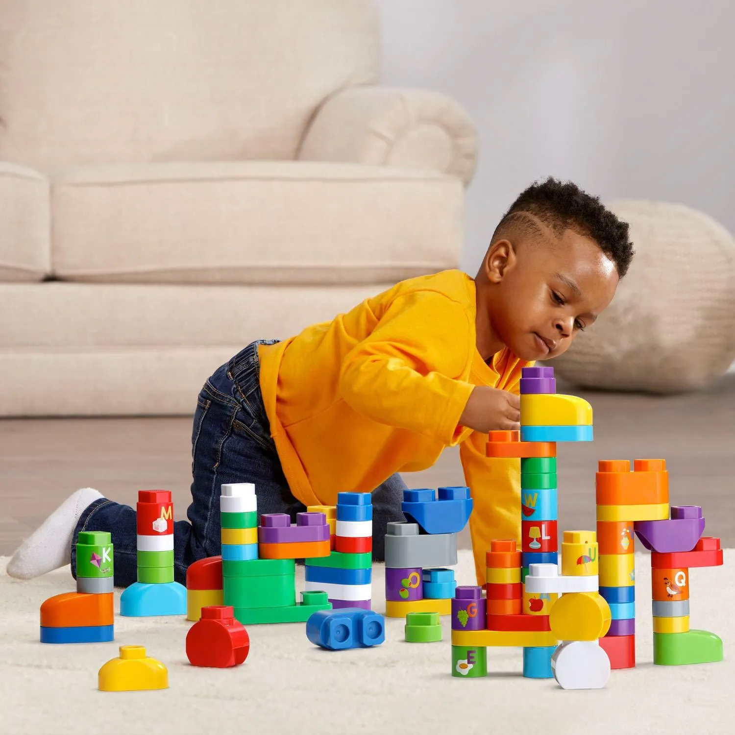 LeapFrog LeapBuilders 81 Piece Jumbo Blocks Box green