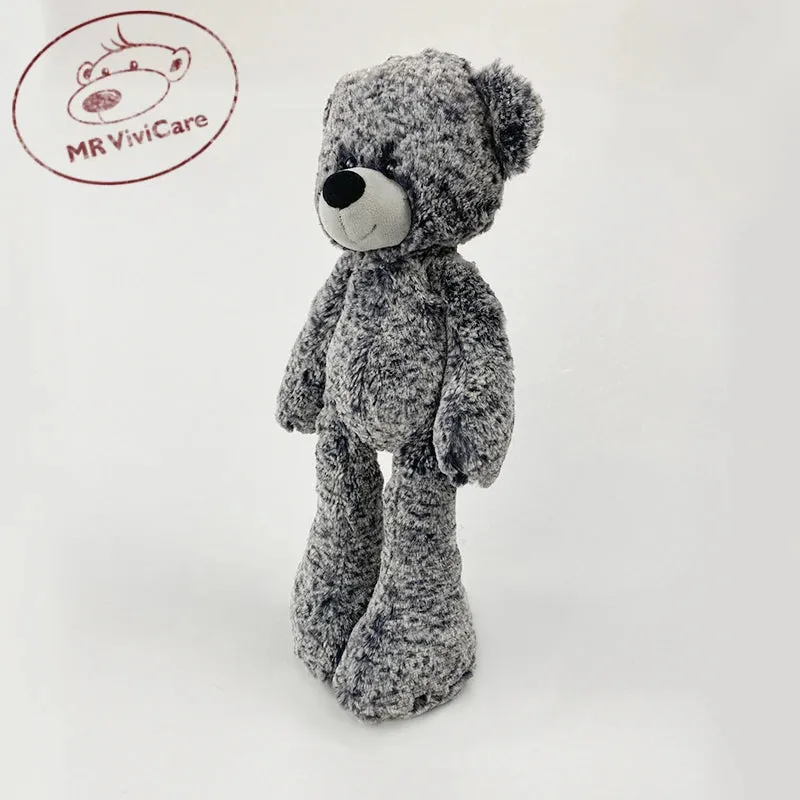 Lifelike Black Bear Plush Toy - Soft Stuffed Animal (35/45cm) for Kids