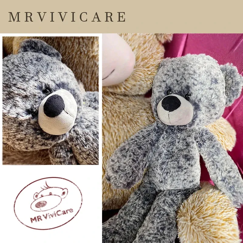 Lifelike Black Bear Plush Toy - Soft Stuffed Animal (35/45cm) for Kids