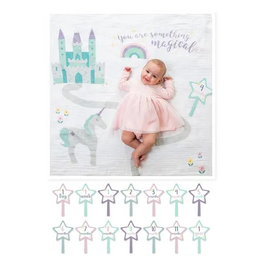 Lulujo Something Magical Milestone Blanket