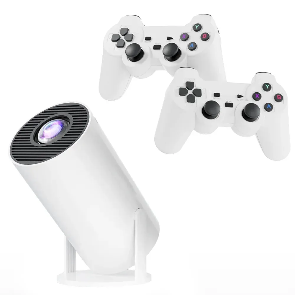 M300 MAX Android 11 Portable 3D Game Projector with Two Handle RK3326 1080P BT5.4 Supported 4K Smart Home Theater