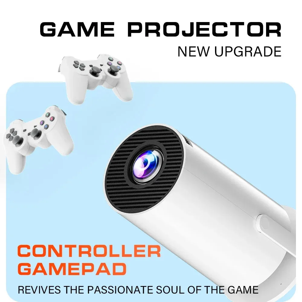 M300 MAX Android 11 Portable 3D Game Projector with Two Handle RK3326 1080P BT5.4 Supported 4K Smart Home Theater