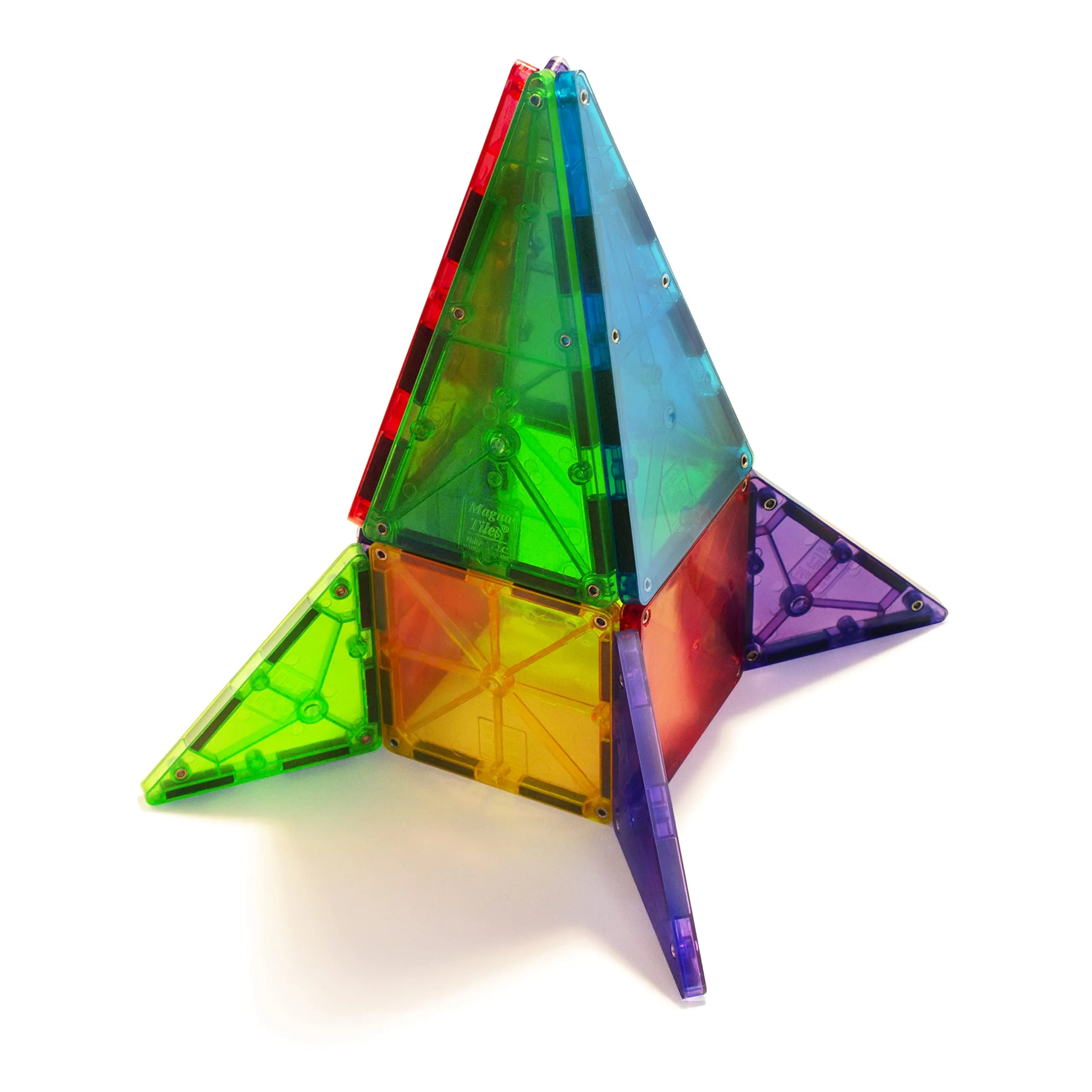 Magna-Tiles 32-Piece Clear Colors Set