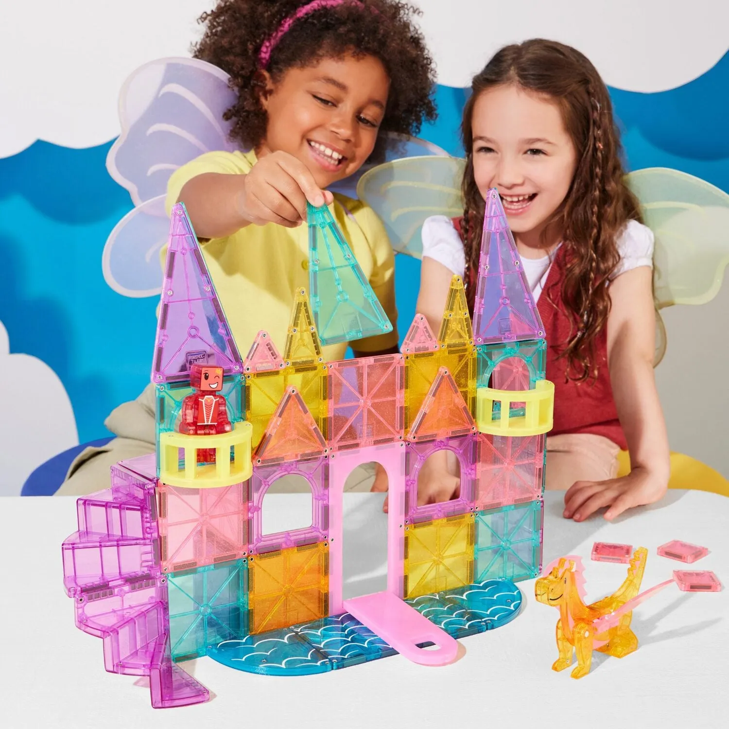 Magna-Tiles® Castle DLX   MicroMAGS 48 Piece Set