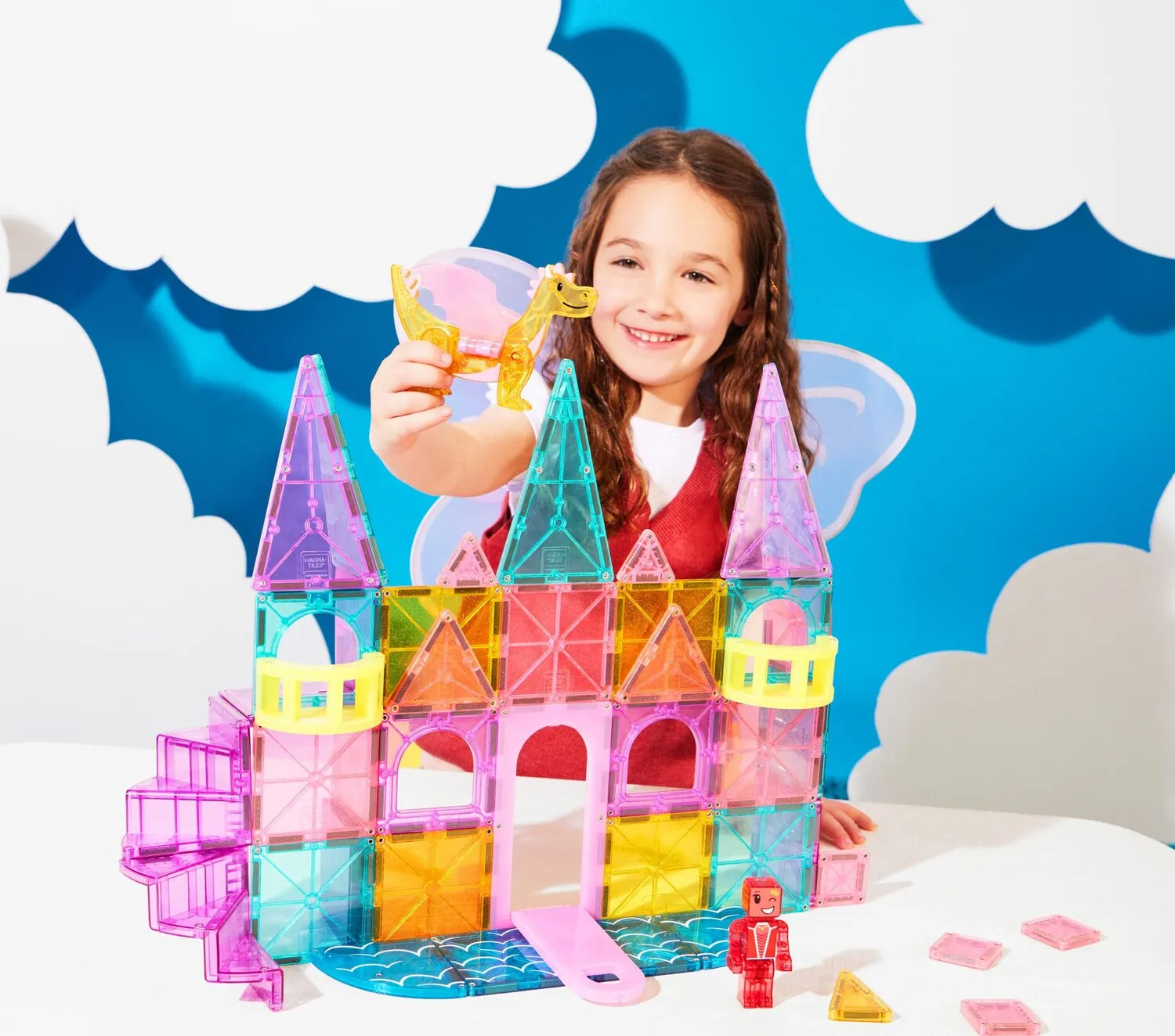 Magna-Tiles® Castle DLX   MicroMAGS 48 Piece Set