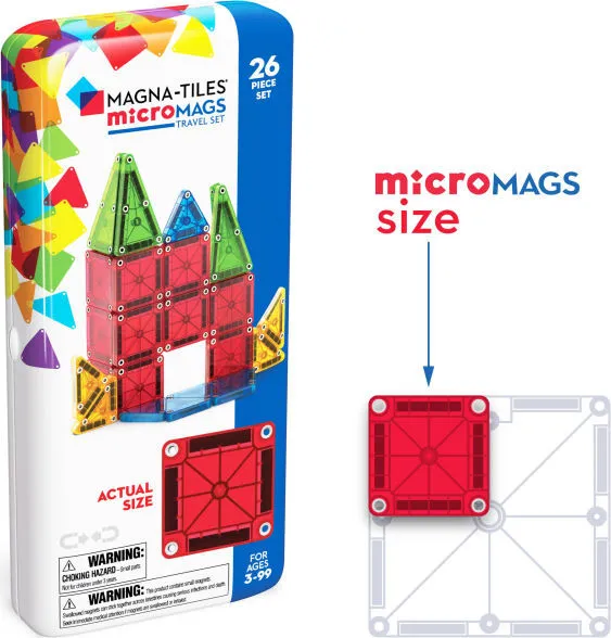 Magna-Tiles MicroMAGS 26pc