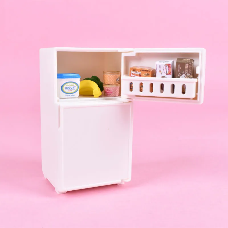 Magnetic Dollhouse Miniature Food Refrigerator Model Toy