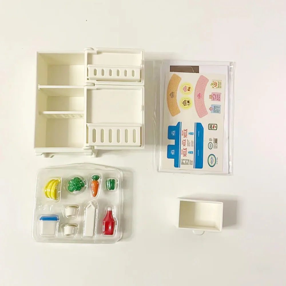 Magnetic Dollhouse Miniature Food Refrigerator Model Toy