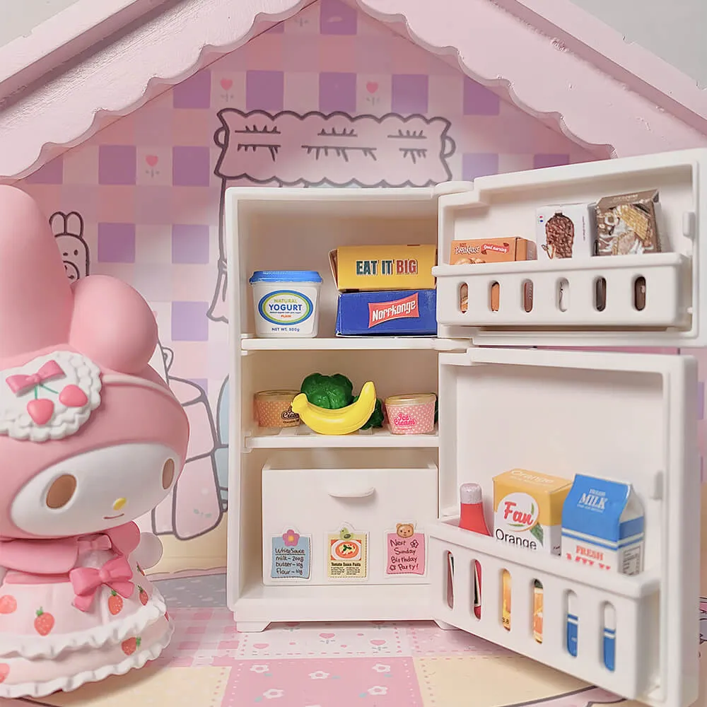 Magnetic Dollhouse Miniature Food Refrigerator Model Toy