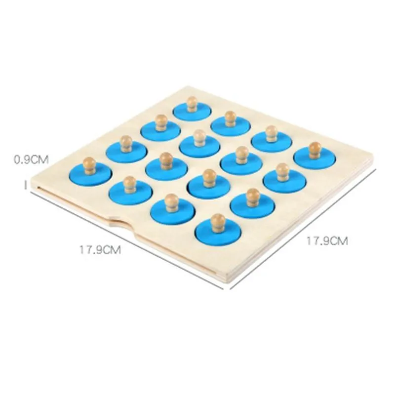 Montessori memory chess game 3D wooden puzzle board logic toy interaction early learning educational toys for children kids mini