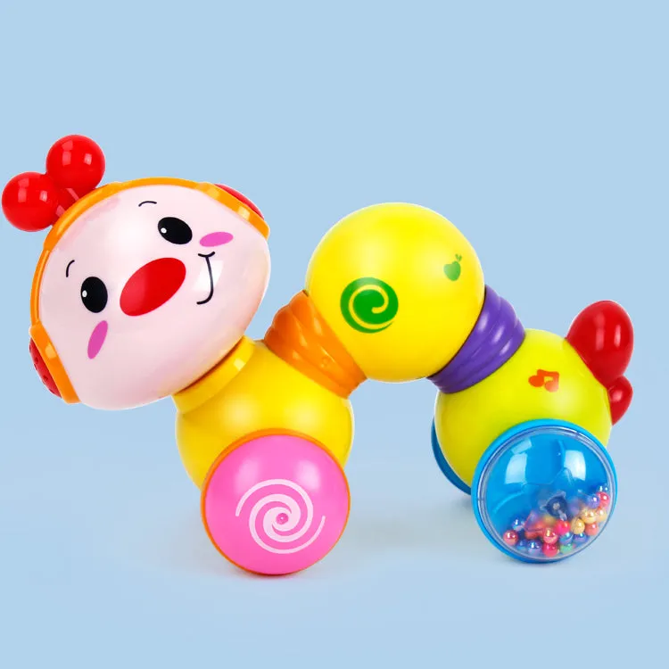 Musical Press and Go Inchworm Crawling Toy